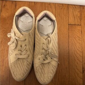 Franco Sarto platform raffia sneaker